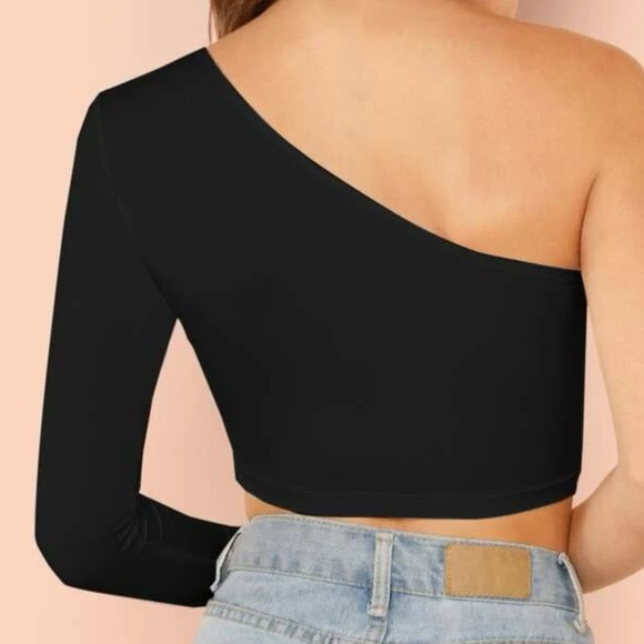 SHEIN one shoulder crop top - Picture 2 of 2